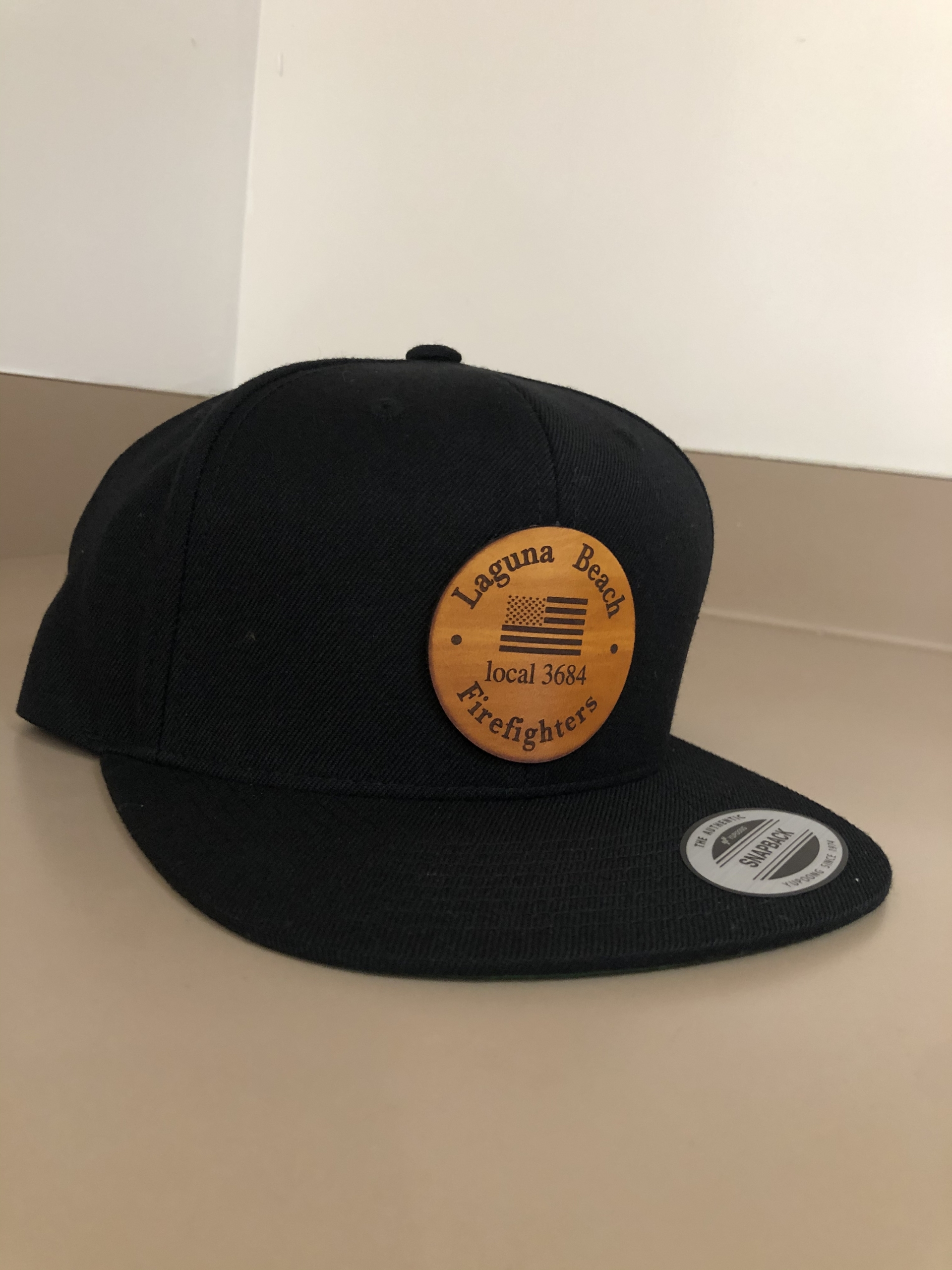 Leather Patch Hat – Flat Bill – Laguna 